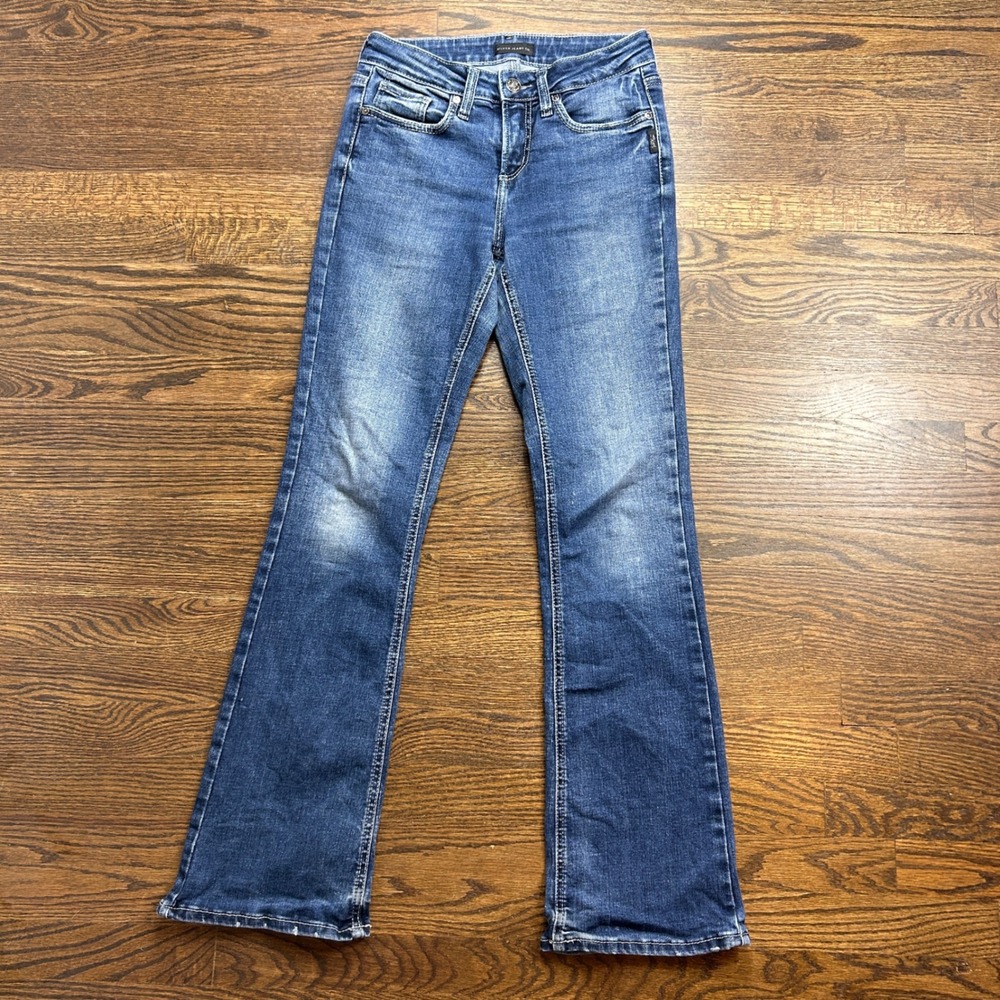 Silver Jeans Co Suki Bootcut Blue Denim Jeans 26x33 Medium Wash Western Rodeo